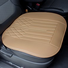 防滑車用皮革坐墊, 1個, 棕色