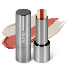 GRAFEN 男士三重裸感潤唇膏, 紅棕色, 1個