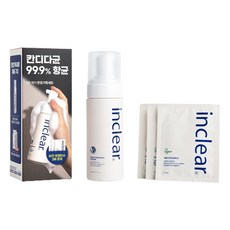 inclear 益生菌女性私密處清潔慕斯 150ml+女性私密處清潔紙巾 3入組, 1組