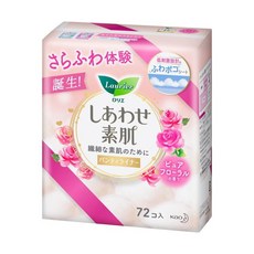 Laurier 蕾妮亞 F系列 舒適護墊 花香, 72片, 14cm, 1包