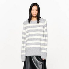 제너럴아이디어 여성용 울 스트라이프 래글런 오버핏 풀오버 니트WBC4L05534