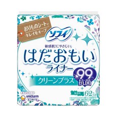 SOFY 蘇菲 敏感肌膚專用抗菌衛生護墊, 14cm, 62片, 1包