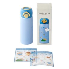 Modern House Animal Hills 保溫瓶 360ml + 淘氣比熊犬 DIY 貼紙組, 混合色, 1套