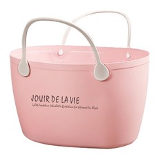 Block Mart 塑膠多用途浴室提籃, 粉紅色