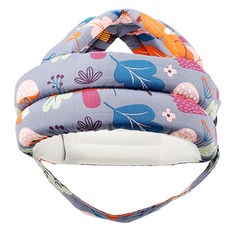 JOYMULTI 嬰幼兒恐龍圖案防撞安全帽型頭部保護軟墊, 紫色貓頭鷹