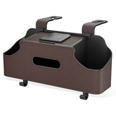 리버폭스 헤드레스트 컵홀더 수납함 다용도 핸드폰 거치대, 브라운, 1개 자동차용품/인테리어 반품 최저가 16,030원