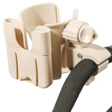 I'CLE 便攜式二合一嬰兒車杯架, 1個, 米色