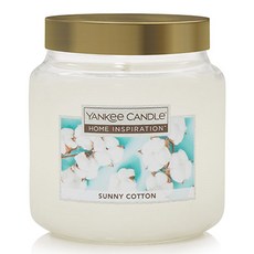 YANKee CANDLe Home Inspiration 超值香氛蠟燭 M, 425g, 1個, 陽光棉花