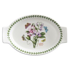 PORTmeIRION 波特玫琳恩 植物園系列手柄焗烤盤 小 25cm, 1個, 隨機出貨