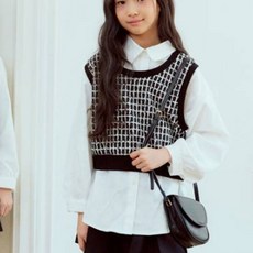 女童SM2名人款針織背心