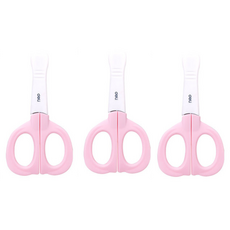 deLi 得力 安全大象帽剪 6070, 3個, 粉色