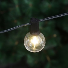 WONHA Vitson 派對燈 戶外 LED 太陽能燈串 20燈 10W 6.5m x 25 cm G40, 1個, 混合色