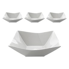 Mrs. Home 方形鑽石盤 3014-2, 白色, 4個