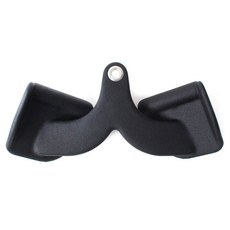 Luaz 滑輪下拉 坐姿划船 纜繩 MAG握把, 05 黑色, 1個