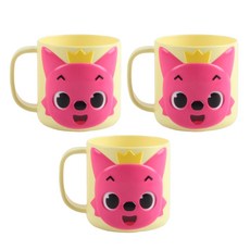 aizoum 碰碰狐狸手把立體馬克杯, 混色, 3個