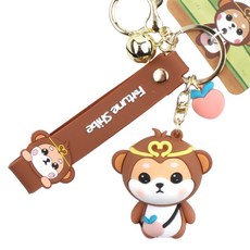 CARTEM 12生肖角色多功能鑰匙圈, 1個, 猴(申)