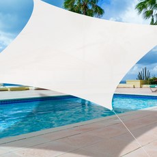 auting 方形PES遮陽棚, 象牙白