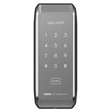 SOLITY WELKOM 鋁框門專用輔助鎖 無把手門鎖 WAT-110, 單一商品, 顧客自行安裝