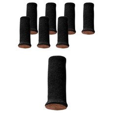 솔브리빙 고급 니트 소음 미끄럼방지 가구 의자발 커버, 블랙, 8개