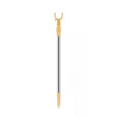 家用洗衣店不鏽鋼衣架桿 短版, 黃色, 1個