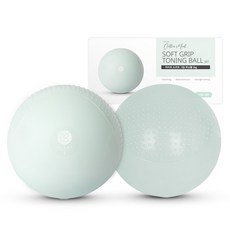 ALEAF 柔軟握把塑身球組, 2個, 棉花薄荷, 1kg