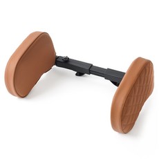 KMMOTORS 車用絎縫頭枕, Torres棕色, 1個