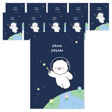 Dona與朋友們 全像明信片 9 x 13 cm, Dona 畫出妳的夢想, 白色(信封), 10個