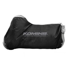 KOMINE 大型摩托車 防焰 防刮 保護套 AK-1003, 黑色 + 灰色