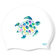 SD7 矽膠泳帽 SGL-CA449, 1個, 彩虹烏龜