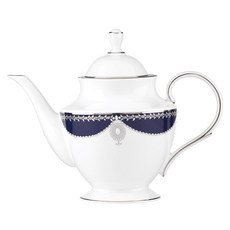 Lenox 雷諾克斯 Empire Pearl 靛藍茶壺, 1.182L, 1個, 混色