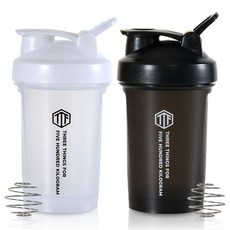 ThreeThingsForFiveHundredKilogram 頂級經典迷你搖搖杯 x 2件組, 黑色 + 白色, 1套