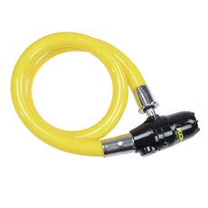 KOMINE 提醒摩托車鏈條鎖LK-123, 1個, 黑色 + 黃色