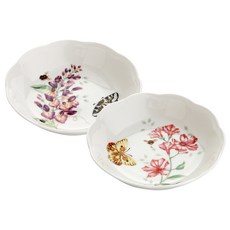 Lenox 雷諾克斯 花草蝴蝶圖案水果盤, 隨機出貨, 2個