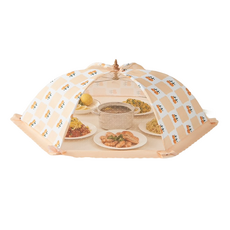 CofB 簡約一鍵式飯菜罩 可折疊食物罩 圓形, 1個