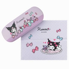 三麗鷗 酷洛米 眼鏡盒 + 眼鏡布 套組