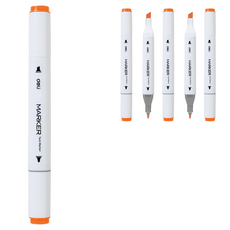 델리 삼각 트윈 마카펜 22 70803A, 1색, 6개