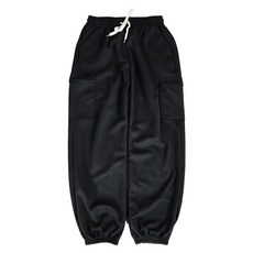 Planday 女款休閒鬆緊腰工裝口袋束口褲