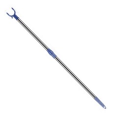 家用洗衣店不鏽鋼長衣架桿 143cm, 1個, 藍色