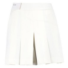 luxgolf 女款 White Bear 半鬆緊腰拼接褶皺短褲 MS3MWB708