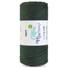 Knitt 新棉質馬克拉姆編織線 150g, 26 深綠色, 1個