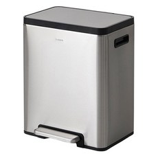 HANSSEM SIGNATURE 不鏽鋼腳踏式垃圾桶 20L, 銀色