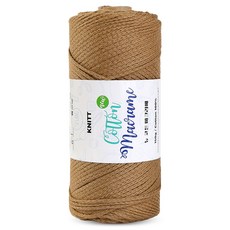 니뜨 뉴 코튼 마크라메 뜨개실 150g, 1개, 06라떼