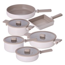 네오플램 인덕션 슈슈 편수냄비 18cm + 양수냄비 20cm + 전골냄비 24cm + 멀티팬 20cm + 멀티팬 24cm + 계란말이팬 세트, 6종, 1세트