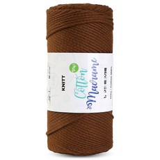 니뜨 뉴 코튼 마크라메 뜨개실 150g, 1개, 30브라운