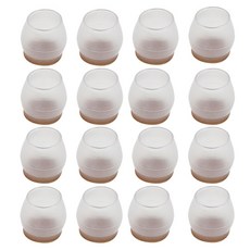 Solve Living 防噪音防滑傢俱椅腳套, 16個, 透明