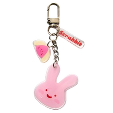 BUTTERSHOP SHOP Butter Family 壓克力鑰匙圈, 跳跳史克兔, 1個