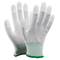 SJG幸運草 PU Top Fit 指尖塗層手套 雙手組 M, 白色, 20套