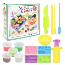 플레이 컬러 도우 클레이 세트, 초밥+라면, 350g, 1세트