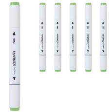 델리 삼각 트윈마카 #59 페일그린 70803A, 1색, 6개