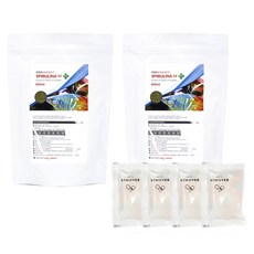 아쿠아리오 네오 에너지 스피룰리나 M 플러스 관상어 사료 600ml x 2p + 캡 리무버 랜덤발송 24p 세트, 1세트